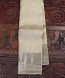 Cream Handwoven Kanjivaram Silk Saree T4524861
