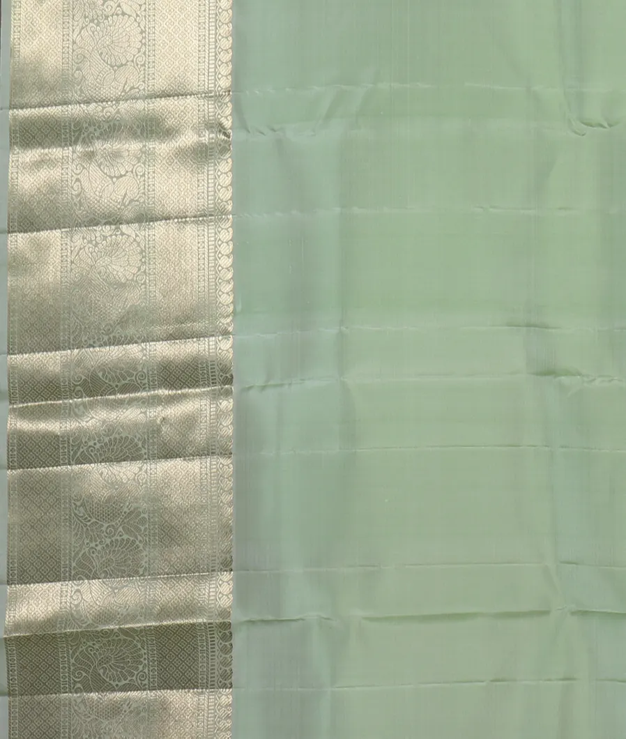 Green Handwoven Kanjivaram Silk Saree T4556873