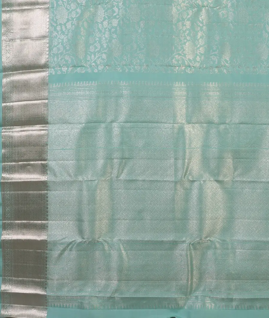 Blue Handwoven Kanjivaram Silk Saree T4524734