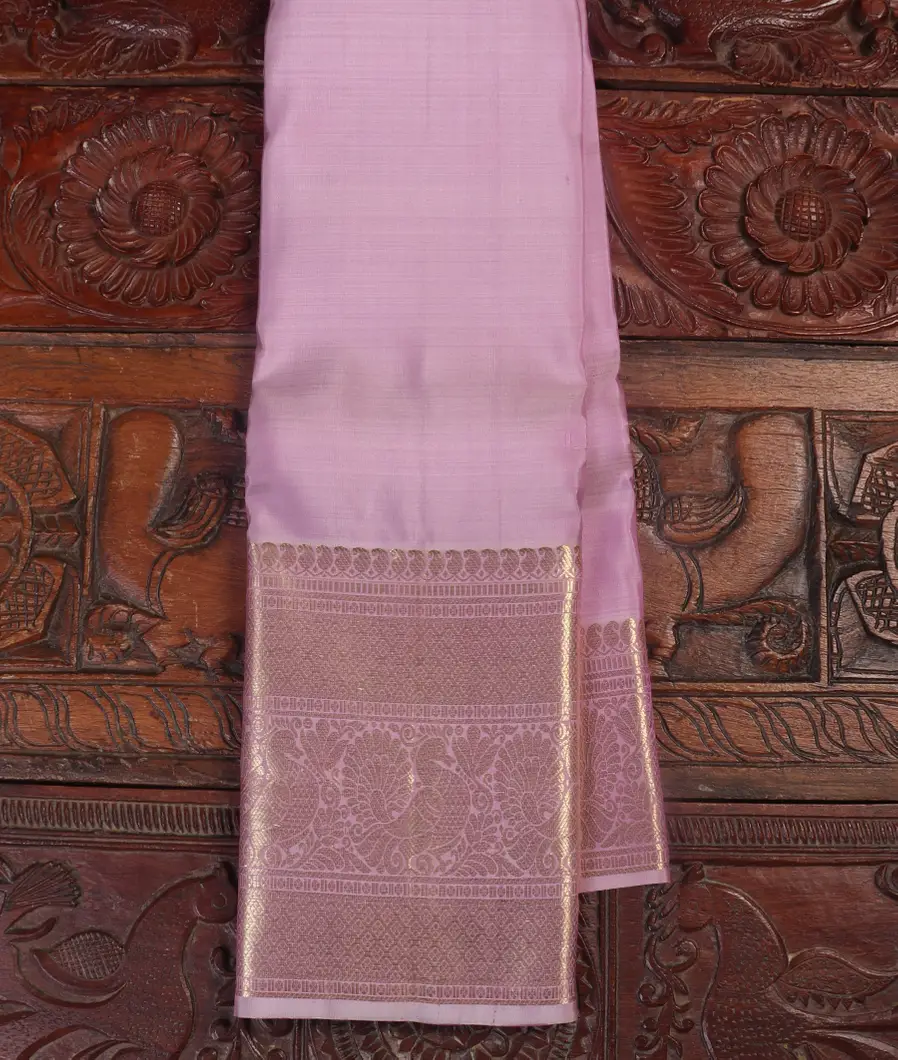 Light Lavender Handwoven Kanjivaram Silk Saree T455691-image