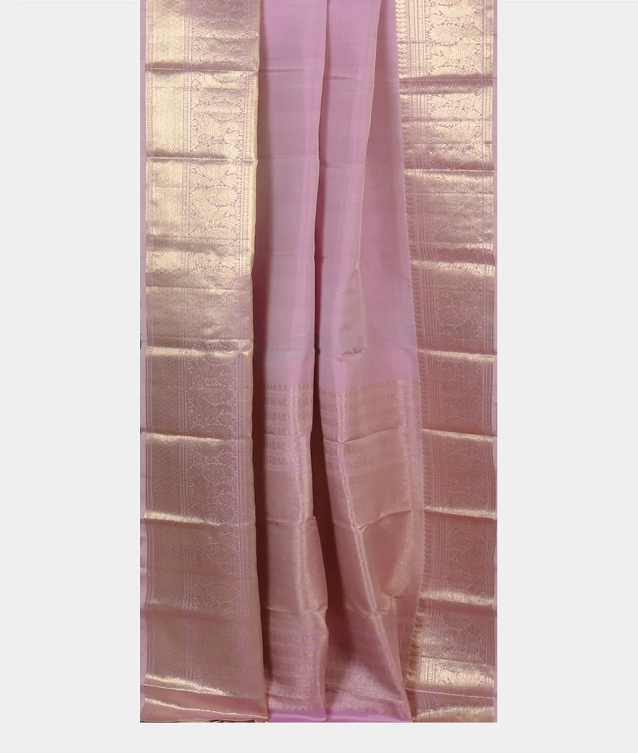 Light Lavender Handwoven Kanjivaram Silk Saree T4556912