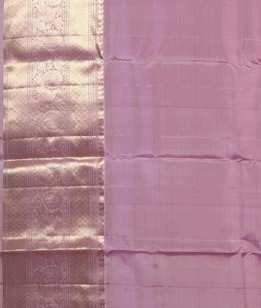 Light Lavender Handwoven Kanjivaram Silk Saree T4556913