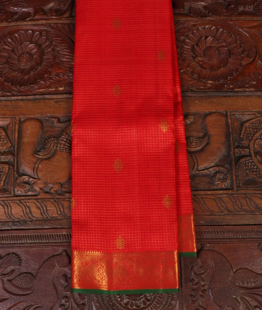 Red Handwoven Kanjivaram Silk Saree T397696-image