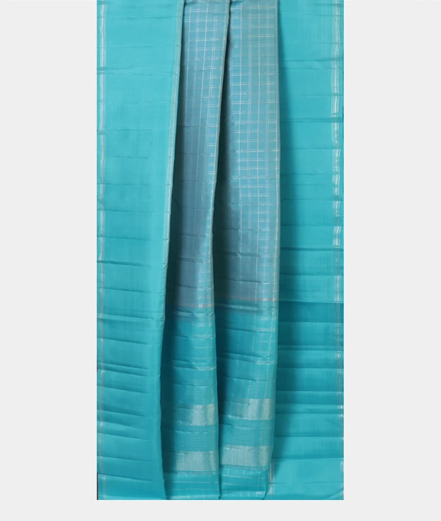 Blue Handwoven Kanjivaram Silk Saree T4563502