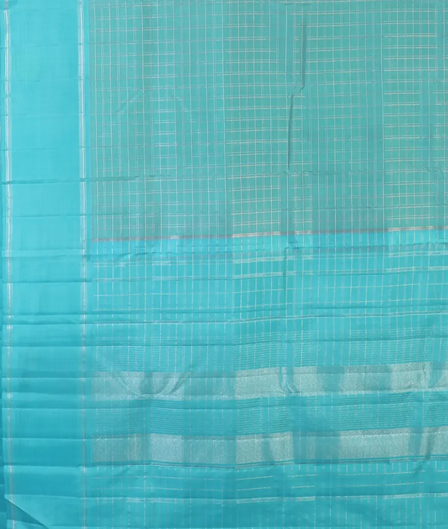 Blue Handwoven Kanjivaram Silk Saree T4563504