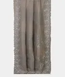Grey Kora Organza Embroidery Saree T4305362
