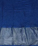 Blue Bandhani Chaniya Silk Saree T4525203