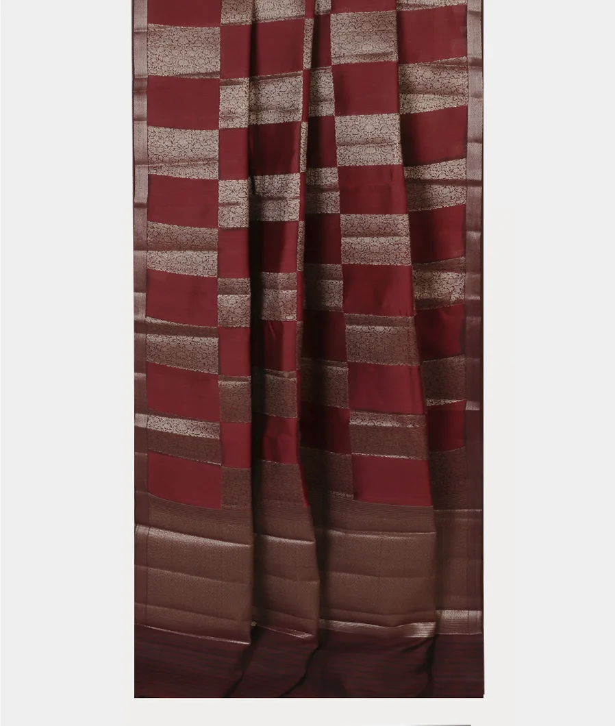 Maroon Chaniya Silk Saree T4558952