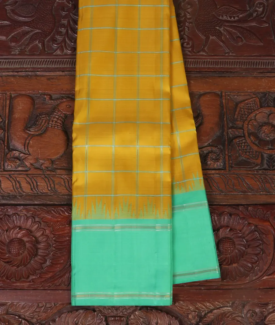 Yellow Handwoven Kanjivaram Silk Saree T454635-image