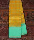 Yellow  Handwoven Kanjivaram Silk Saree T4546351