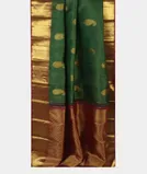 Green Handwoven Kanjivaram Silk Saree T4485182