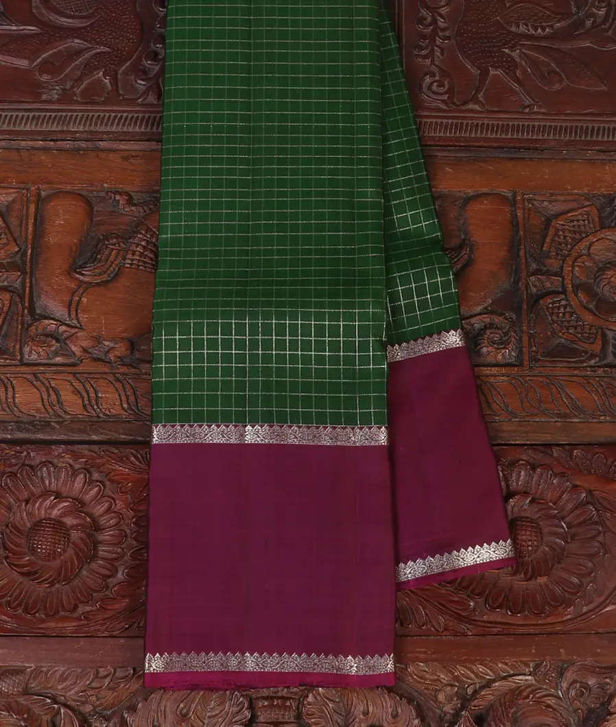 Green Handwoven Kanjivaram Silk Saree T437598-image