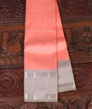 Peach Handwoven Kanjivaram Silk Saree T4563531