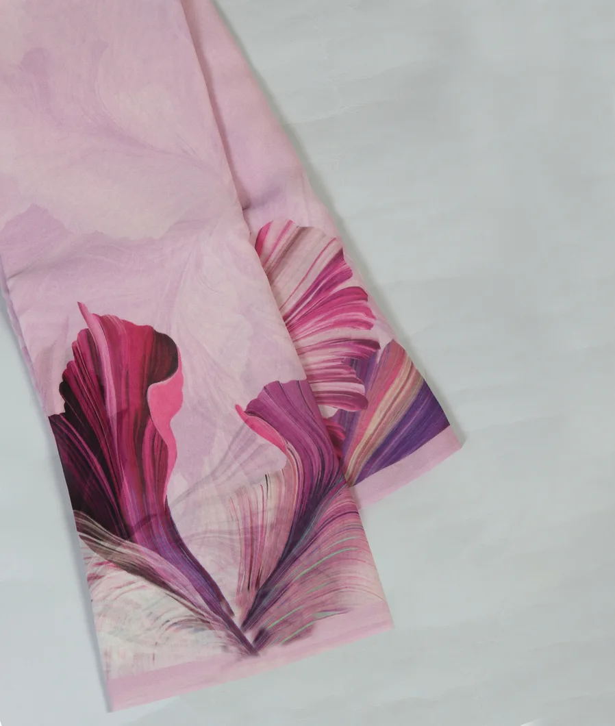 Lavender Georgette Silk Saree T454249-image