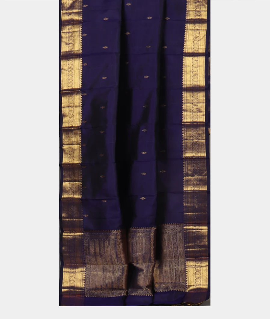 Blue Handwoven Kanjivaram Silk Dupatta T4403932