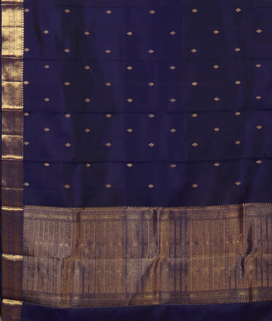 Blue Handwoven Kanjivaram Silk Dupatta T4403933