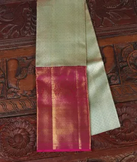 Blue Handwoven Kanjivaram Silk Tissue Pavadai T4199961