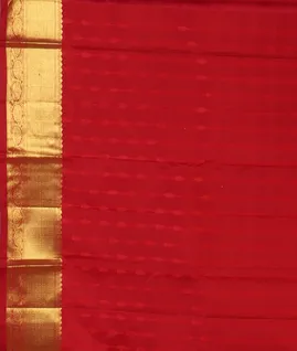 Red Handwoven Kanjivaram Silk Saree T4484333