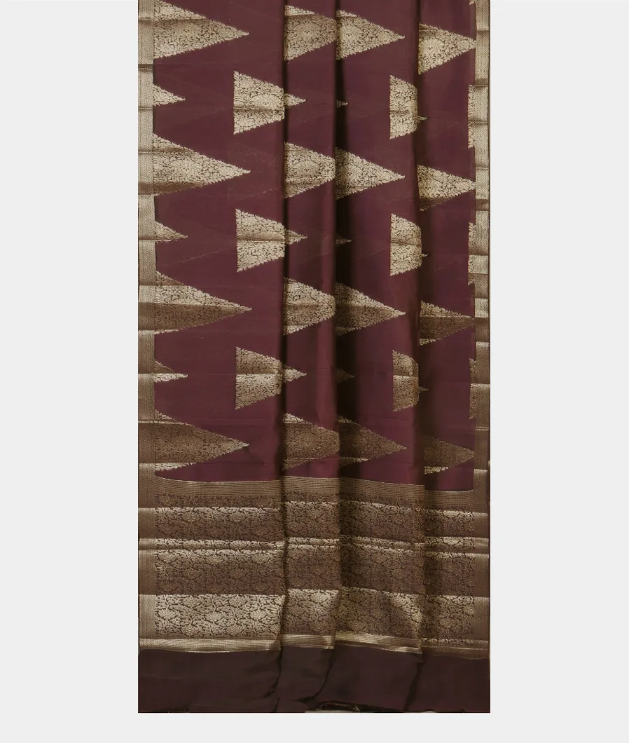 Burgundy Chaniya Silk Saree T4559072