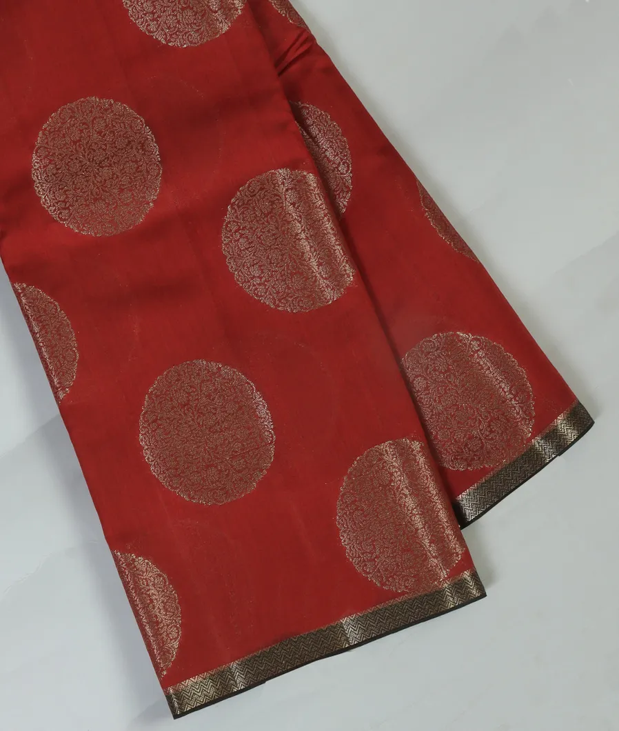 Red Chaniya Silk Saree T455897-image