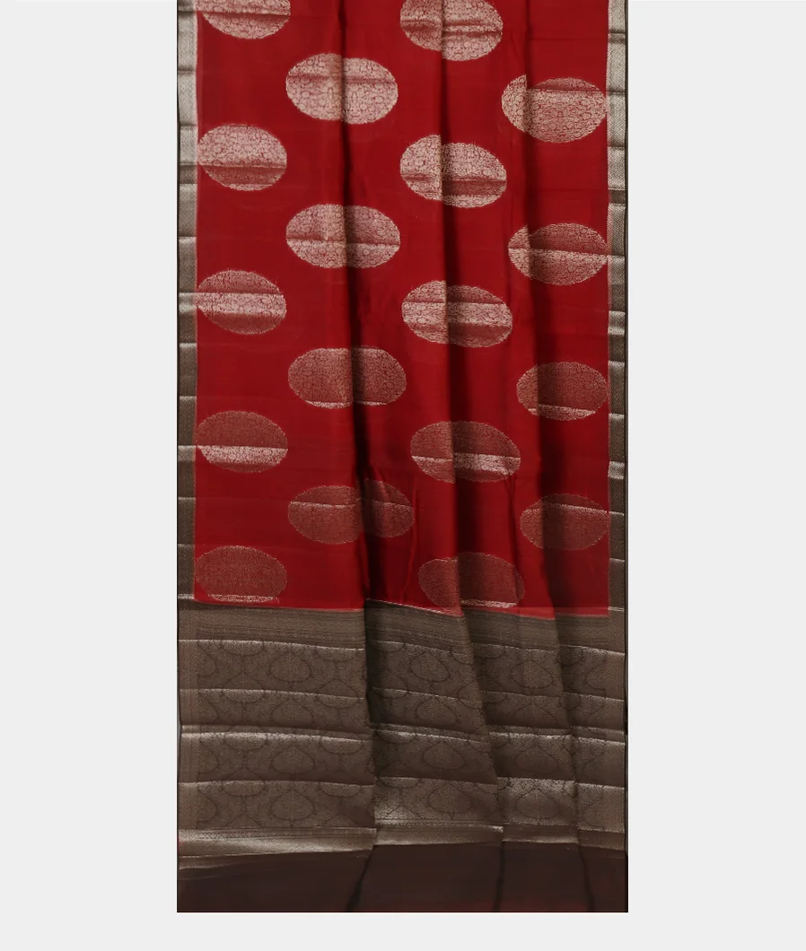 Red Chaniya Silk Saree T4558972