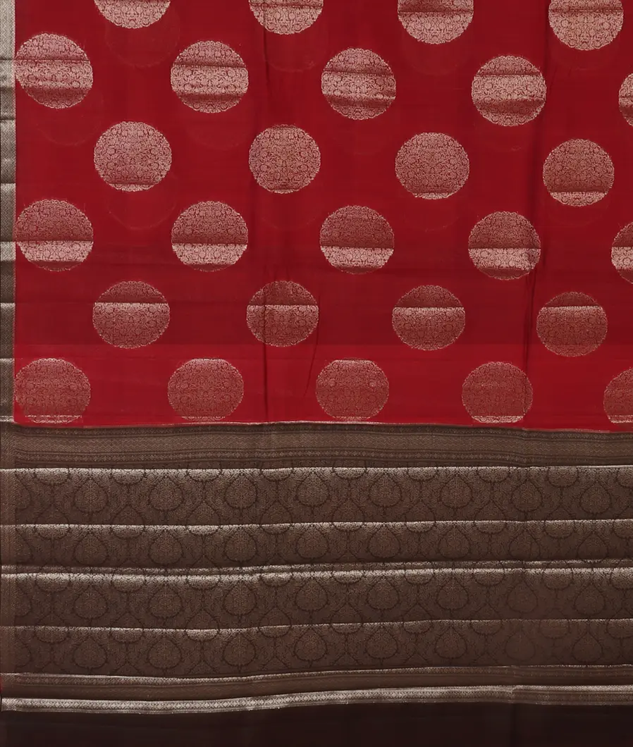 Red Chaniya Silk Saree T4558974