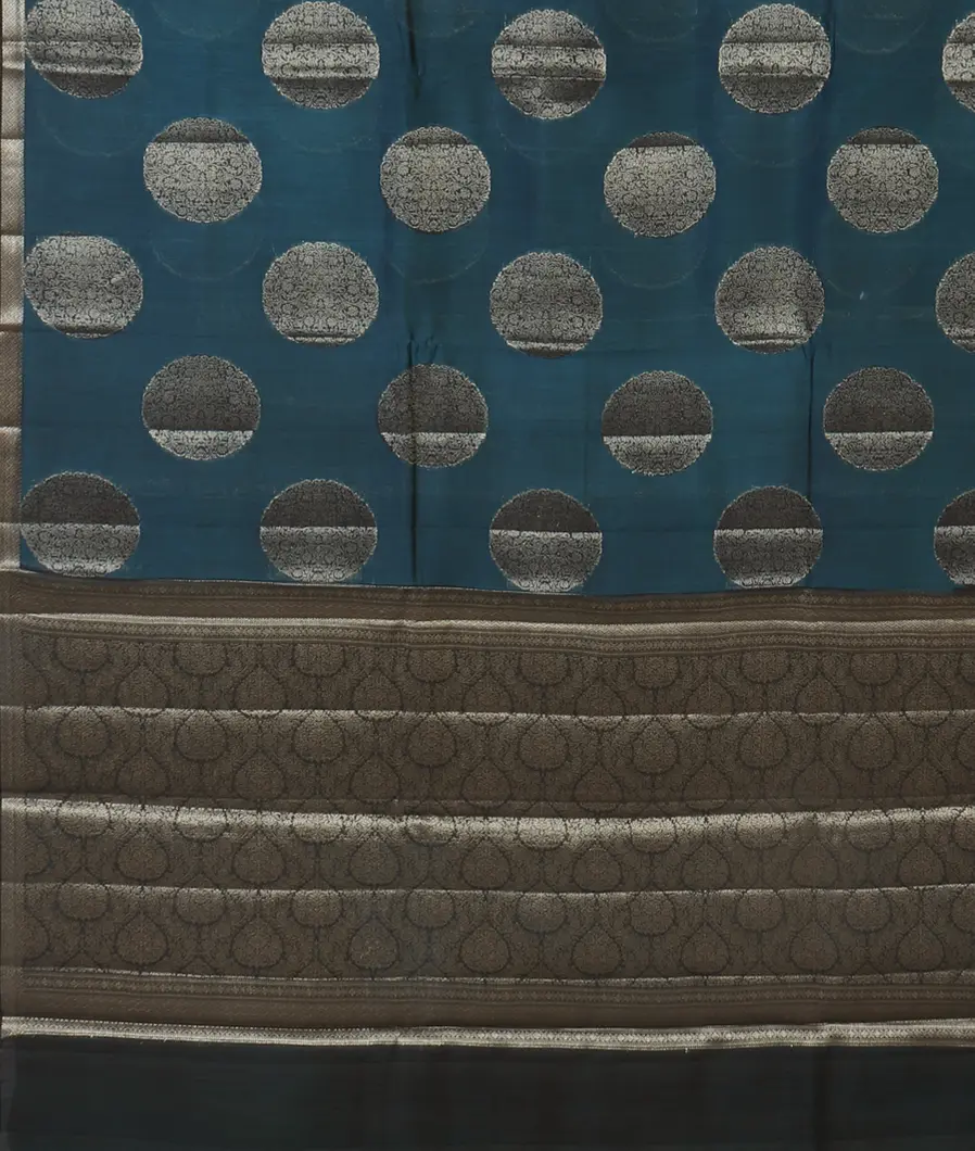 Blue Chaniya Silk Saree T4558884