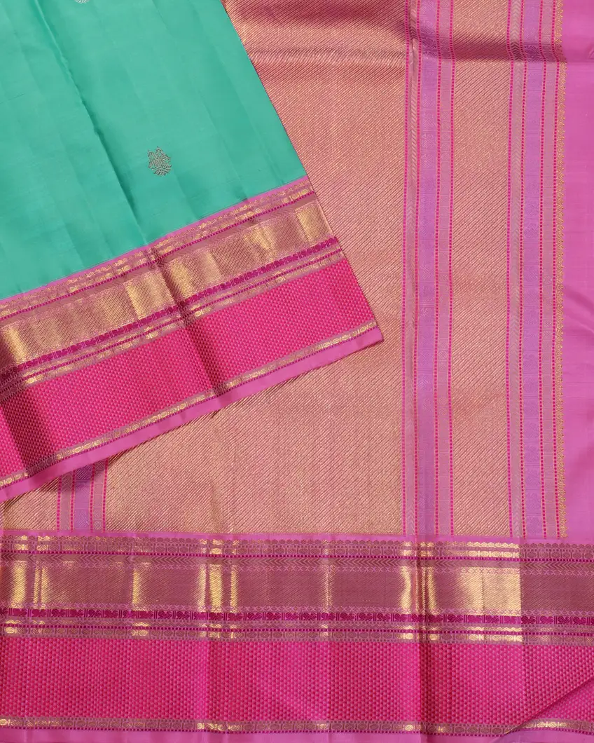 Light Blue Handwoven Kanjivaram Silk Saree T4481024