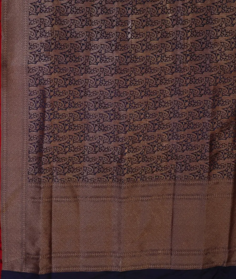 Blue Banaras Silk Saree T4576164