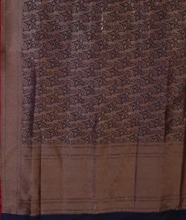 Blue Banaras Silk Saree T4576164