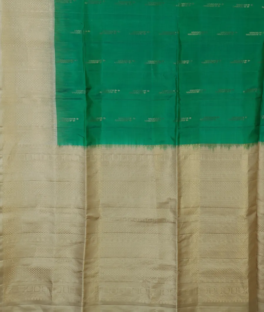 Green Soft Silk Saree T4333284