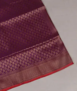 Purple Banaras Silk Saree T4557341