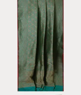 Greenish Blue Banaras Silk Saree T4576232