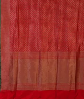 Red  Banaras Silk Saree T4557404