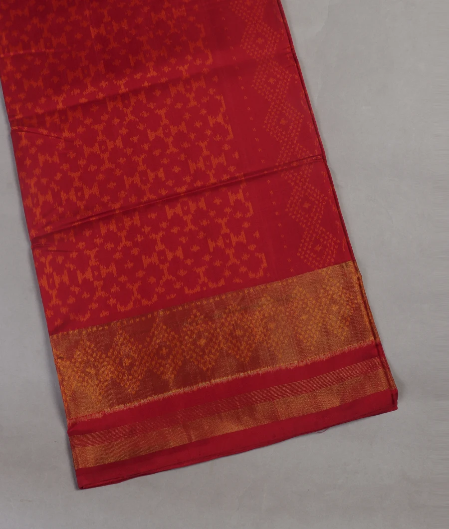 Red Patola Silk Saree T388040-image