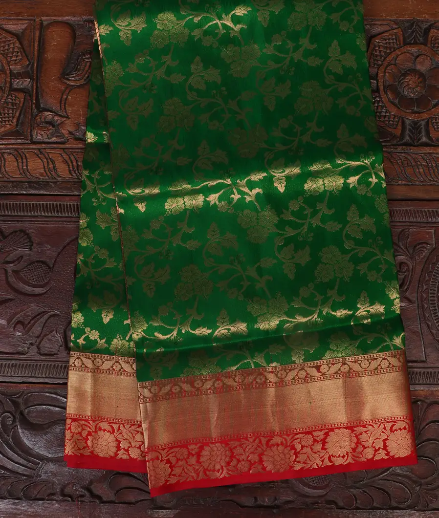 Green Soft Silk Saree T429049-image