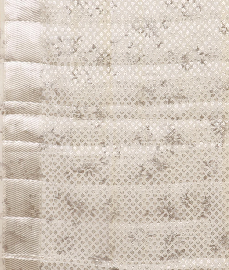 Off-White Chaniya Silk Saree T4488453