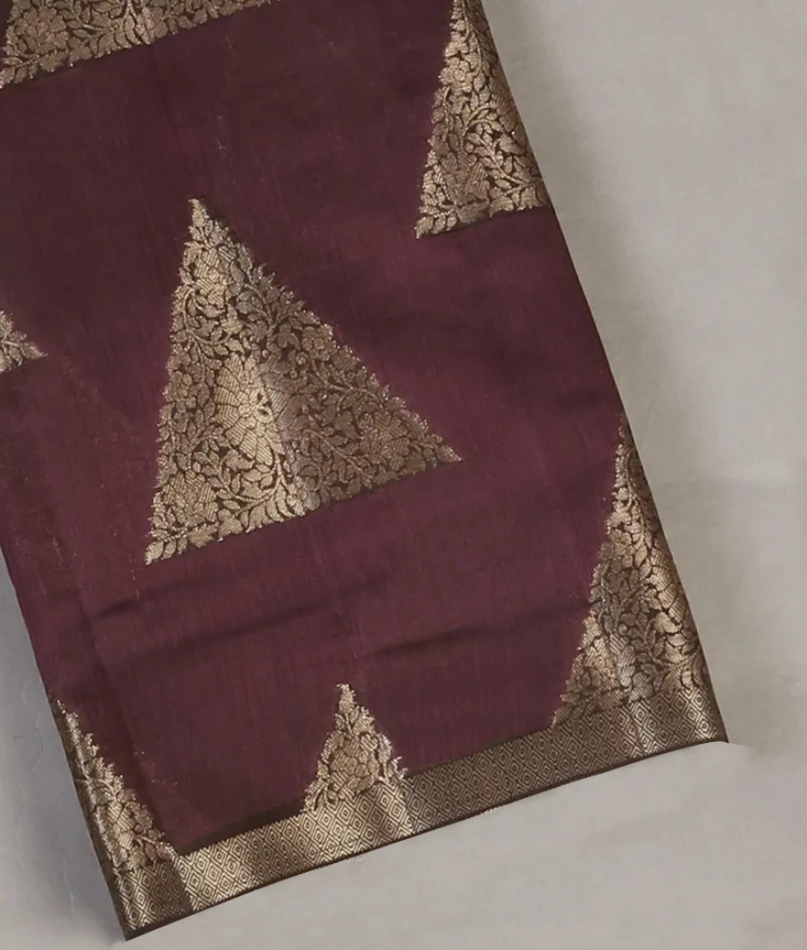 Burgundy Chaniya Silk Saree T455907-image