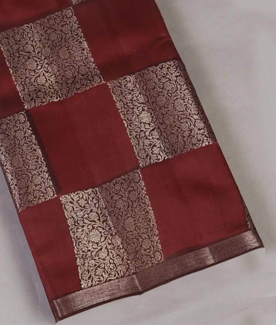 Maroon Chaniya Silk Saree T455895-image