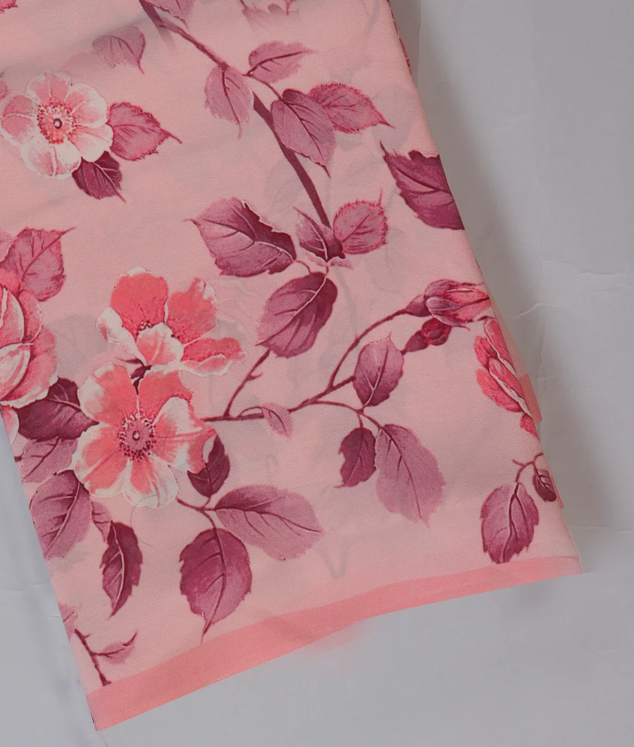 Pink Georgette Silk Saree T366933-image