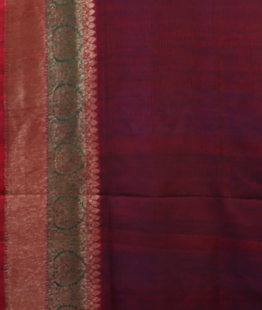 Midnight Blue Banaras Tussar Saree T4596473