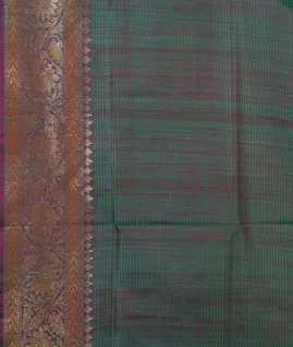 Peacock Blue Banaras Tussar Saree T4581053