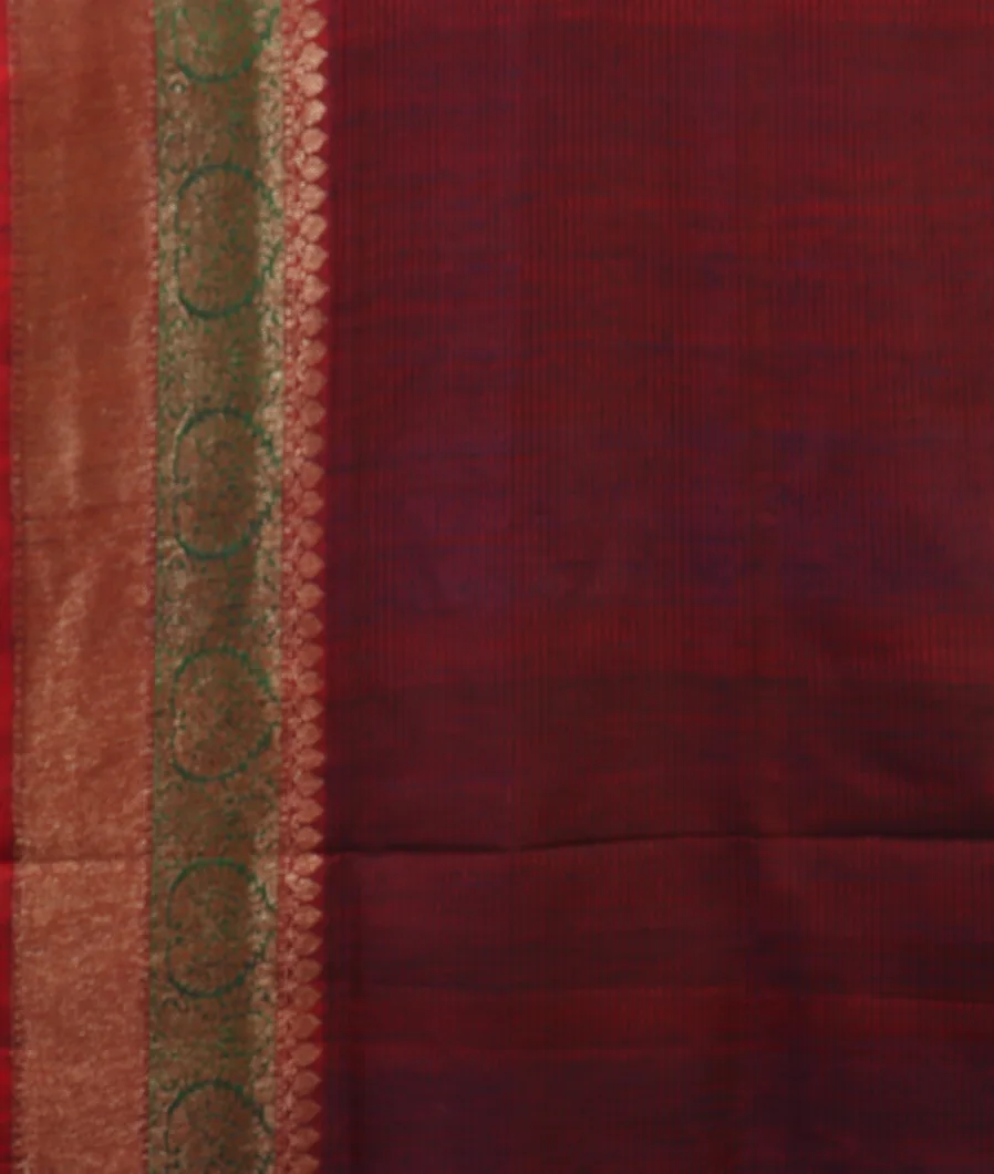 Purple Banaras Tussar Saree T4596483