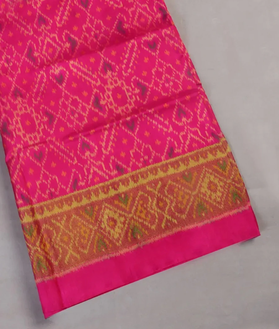 Pink Patola Silk Saree T392489-image