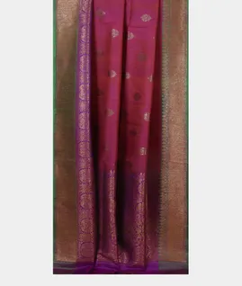 Purple Banaras Tussar Saree T4596412