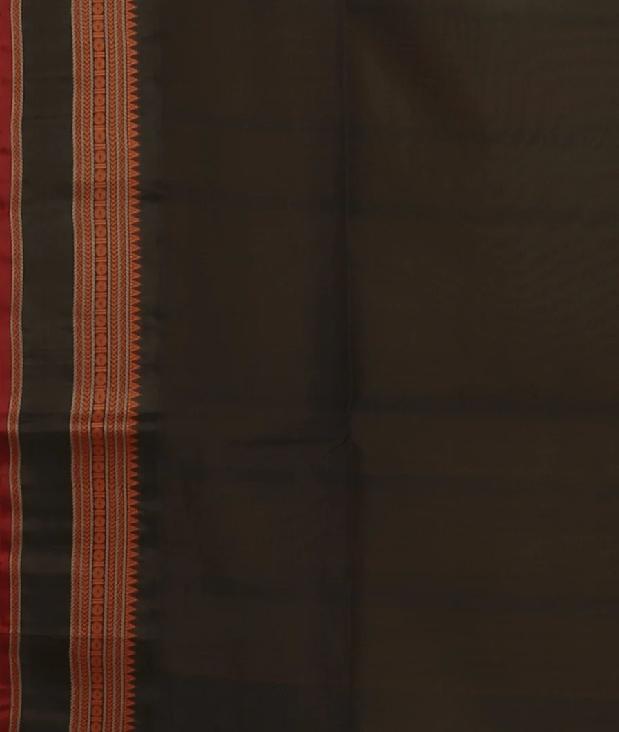 Cream Silk Cotton Saree T4602403
