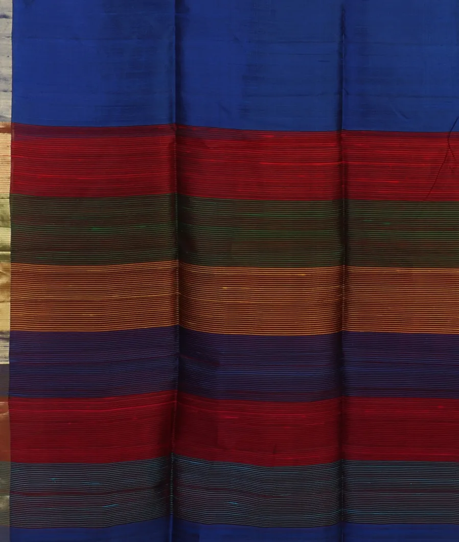 Blue Woven Raw Silk Saree T4594174