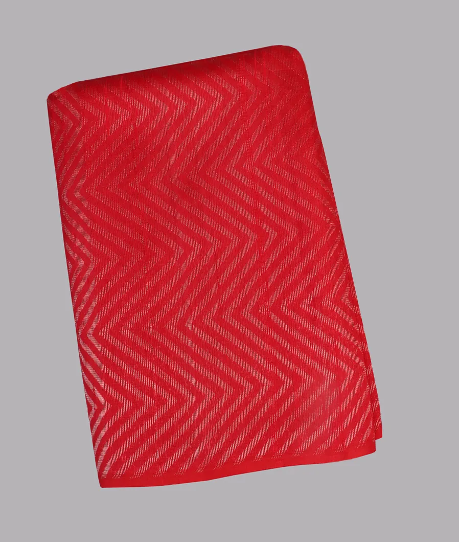 Red Woven Raw Silk Saree T457771-image