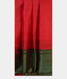 Red Woven Raw Silk Saree T4577712