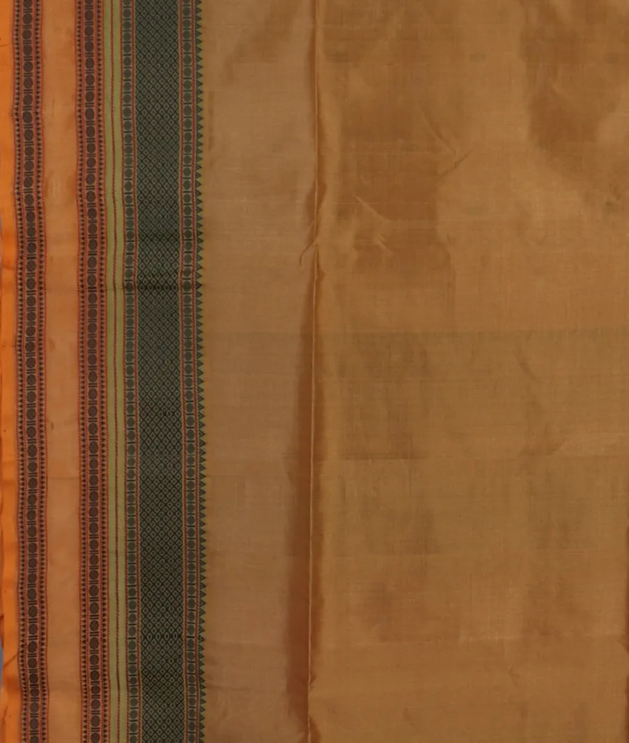 Beige Silk Cotton Saree T4603483